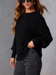Milan Kiss Sweter w kolorze czarnym rozmiar: L. Czarne swetry Milan Kiss, l, bez wzorów, bez ramiączek. Za 152.99 zł.