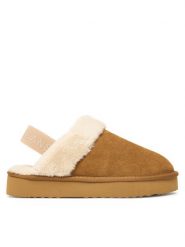 Pepe Jeans Kapcie Dissy Tape W PLS100001 Brązowy. Brązowe obuwie domowe Pepe Jeans, bez wzorów, z jeansu, bez zapięcia. Za 249.99 zł.