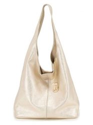 Lucca Baldi Skórzana torebka "Terracina" w kolorze złotym - 32 x 32 x 16 cm rozmiar: onesize. Żółte torby na ramię Lucca Baldi, bez wzorów, z materiału, na ramię, bez dodatków. Za 260.99 zł.