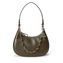Torebka LAUREN RALPH LAUREN. Zielone torebki klasyczne Lauren Ralph Lauren, bez wzorów, bez dodatków. Za 1,599.00 zł.