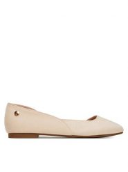 DeeZee Baleriny 9-830-B Beżowy. Brązowe baleriny DeeZee, bez wzorów, z materiału, bez obcasa. Za 89.99 zł.