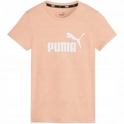 Damska Koszulka Z Logo Essential. Brązowe bluzki Puma, bez wzorów, sportowe, bez kołnierzyka, bez ramiączek. Za 120.99 zł.