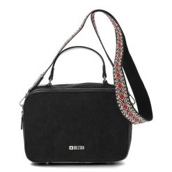 Czarna Torebka Big Star Listonoszka Materiałowa. Czarne torby na ramię Big Star Accessories, bez wzorów, z materiału, na ramię, bez dodatków. Za 179.00 zł.
