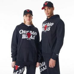 Bluza z kapturem Chicago Bulls NBA Graphic. Białe bluzy New Era, l, bez wzorów, z bawełny, z kapturem. Za 313.50 zł.