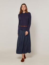 Rodier Sweter w kolorze granatowym rozmiar: M. Niebieskie swetry Rodier, m, bez wzorów, bez ramiączek. Za 239.99 zł.