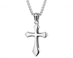 Naszyjnik ze stali szlachetnej - krzyż. Naszyjniki Apart, ze stali. Za 179.00 zł.