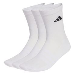 Skarpety Cushioned Sportswear Crew, 3 Pary W Opakowaniu. Białe skarpety Adidas, bez wzorów. Za 59.95 zł.