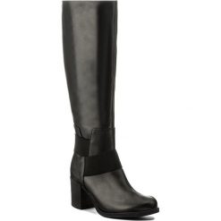 Kozaki ANN MEX - 8276 01S Czarny. Czarne kozaki Ann Mex, z materiału, przed kolano, bez obcasa, na obcasie, bez zapięcia. W wyprzedaży za 389.00 zł.