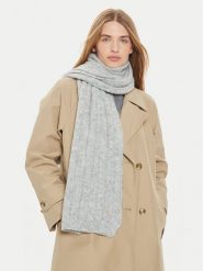Tommy Hilfiger Szalik Timeless AW0AW16655 Szary. Szare rękawiczki TOMMY HILFIGER, bez wzorów, z materiału. Za 369.99 zł.