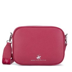 Torebka Beverly Hills Polo Club. Czerwone listonoszki Beverly Hills Polo Club, bez wzorów, bez dodatków. Za 149.99 zł.