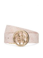 Guess Pasek Damski BW9166 P4235 Różowy. Czerwone paski Guess, z aplikacjami, ze skóry. Za 289.99 zł.