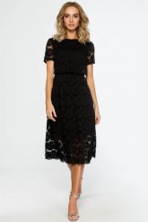 Sukienka koronkowa czarna wieczorowa dwuczęściowa. Czarne sukienki MOE, na imprezę, s, bez wzorów, z koronki, eleganckie, bez kołnierzyka, bez ramiączek. Za 389.00 zł.