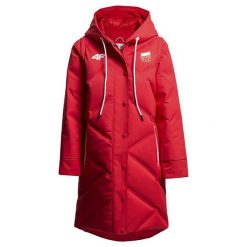 Płaszcz puchowy 2w1 damski Polska Pyeongchang 2018 KUD902R - czerwony wiśniowy. Kurtki sportowe marki 4f. W wyprzedaży za 799.99 zł.