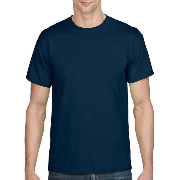 Koszulka DryBlend Unisex Dla Dorosłych. Niebieskie bluzki GILDAN, xl, bez wzorów, sportowe, bez kołnierzyka, bez ramiączek. Za 60.99 zł.