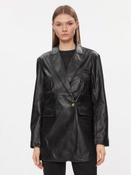 JJXX Marynarka Mary 12227940 Czarny Regular Fit. Czarne marynarki i żakiety JJXX, s, bez wzorów, ze skóry. Za 239.99 zł.
