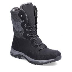 Śniegowce Rieker. Czarne trapery i śniegowce Rieker. Za 299.99 zł.