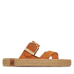 Klapki Bohonomad. Brązowe klapki Bohonomad, bez wzorów, bez obcasa. Za 219.99 zł.
