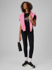 4F Legginsy dzianinowe damskie - czarne XS. Czarne legginsy 4f, l, bez wzorów, z dzianiny, z podwyższonym stanem. Za 129.99 zł.