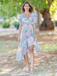 Isla Bonita by SIGRIS Sukienka w kolorze białym rozmiar: M. Białe sukienki Isla Bonita by SIGRIS, m, bez wzorów, bez kołnierzyka, bez ramiączek, midi. Za 140.86 zł.