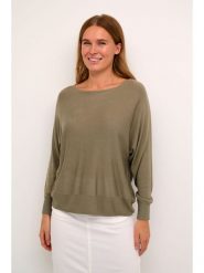 Kaffe Sweter w kolorze khaki rozmiar: M. Brązowe swetry Kaffe, m, bez wzorów, ze splotem, bez ramiączek. Za 87.81 zł.