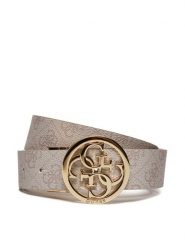 Guess Pasek Damski Noelle BW9166 P4235 Beżowy. Brązowe paski Guess, z aplikacjami, ze skóry. Za 169.99 zł.