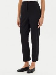Calvin Klein Spodnie materiałowe LV044B690G Czarny Slim Fit. Czarne spodnie materiałowe Calvin Klein, xs, bez wzorów, z materiału. Za 389.99 zł.