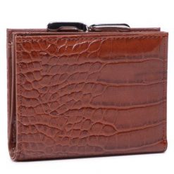 ACCCESSORIES 1W1-012-AW20 Brązowy. Brązowe portfele ACCCESSORIES, bez wzorów, ze skóry ekologicznej. Za 39.99 zł.