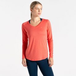 Discern damska sportowa koszulka. Czerwone koszulki sportowe Dare 2b, bez wzorów, bez ramiączek, trekkingowe. Za 160.00 zł.