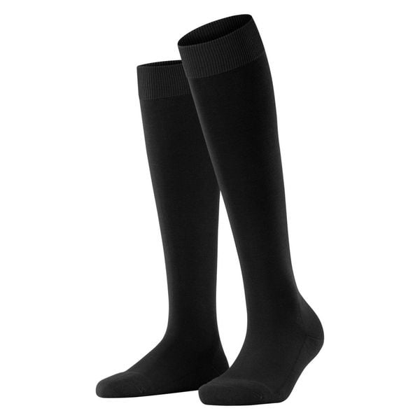 Skarpetki do kolan damskie Falke ClimaWool. Niebieskie skarpety Falke, bez wzorów, z lyocellu. Za 149.00 zł.