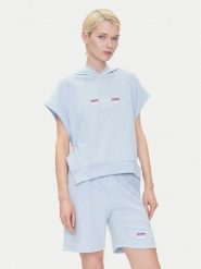 Emporio Armani Underwear Bluza EW000498 AF10882 U9273 Błękitny Loose Fit. Niebieskie bluzy Emporio Armani Underwear, xl, bez wzorów, z syntetyku, bez kaptura. Za 269.99 zł.