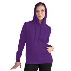 Damska Gładka Bluza Sportowa Przez Głowę Kaptur. Fioletowe bluzy SG, m, bez wzorów, bez kaptura. Za 111.99 zł.