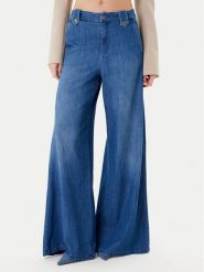 Marella Jeansy 2523186154 Granatowy Wide Leg. Niebieskie jeansy Marella, bez wzorów. Za 729.99 zł.