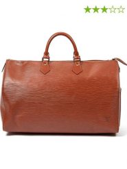 Louis Vuitton Skórzana torebka "Speedy" w kolorze brązowym - 42 x 25,5 x 19 cm rozmiar: onesize. Brązowe torebki klasyczne Louis Vuitton, bez wzorów, z materiału, bez dodatków. Za 3,558.99 zł.