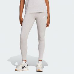 Legginsy Essentials 3-Stripes Cotton. Białe legginsy Adidas, xs, bez wzorów. Za 129.00 zł.