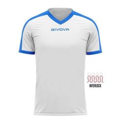 Koszulka piłkarska dla dorosłych Givova Revolution Interlock. Białe bluzki Givova, xl, bez wzorów, sportowe, bez kołnierzyka, bez ramiączek. Za 32.50 zł.