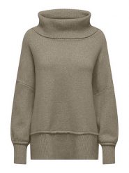 ONLY Sweter w kolorze szarobrązowym rozmiar: S. Brązowe swetry Only, s, bez wzorów, ze splotem, bez ramiączek. Za 85.95 zł.