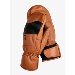 Łapawice Ortovox Full Leather Mitten. Brązowe rękawiczki ORTOVOX, bez wzorów, sportowe. Za 497.99 zł.