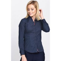 Granatowa Koszula Likeness. Białe koszule Born2be, l, bez wzorów, z materiału, bez kołnierzyka, bez ramiączek. Za 59.99 zł.