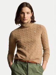 Polo Ralph Lauren Golf 211888686006 Beżowy Regular Fit. Brązowe golfy Polo Ralph Lauren, xs, bez wzorów, z wełny, bez ramiączek. Za 1,199.00 zł.