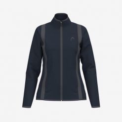 CLUB 25 Jacket Women. Niebieskie kurtki sportowe Head, bez wzorów, bez kaptura, tenisowe. Za 270.00 zł.