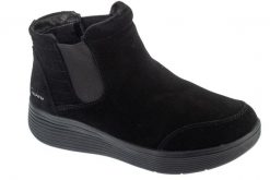 Buty zimowe damskie, Arch Fit Laguna - Harvest Moons. Czarne trekkingi Skechers, z materiału, trekkingowe. Za 319.99 zł.