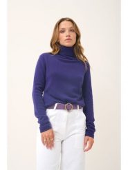 Just Cashmere Kaszmirowy golf "Ava" w kolorze fioletowym rozmiar: M. Różowe golfy Just Cashmere, m, bez wzorów, z kaszmiru, bez ramiączek. Za 399.71 zł.