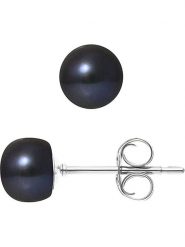 Pearline Kolczyki-wkrętki z perłami w kolorze granatowym rozmiar: onesize. Niebieskie kolczyki Pearline, z perłą, srebrne. Za 208.99 zł.