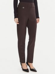 Joseph Ribkoff Spodnie materiałowe 144092F25 Brązowy Slim Fit. Brązowe spodnie materiałowe Joseph Ribkoff, bez wzorów, z materiału. Za 649.99 zł.