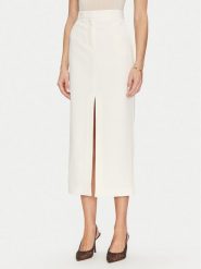 Simona Corsellini Spódnica ołówkowa P25CPGO01501 Beżowy Slim Fit. Brązowe spódnice SIMONA CORSELLINI, bez wzorów, z syntetyku, ołówkowe. Za 469.99 zł.