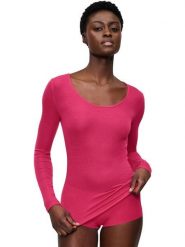 Triumph Koszulka w kolorze różowym rozmiar: XL. Różowe bluzki Triumph, xl, bez wzorów, bez kołnierzyka, bez ramiączek. Za 74.11 zł.