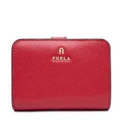 Mały Portfel Damski Furla. Czerwone portfele Furla, bez wzorów. Za 709.99 zł.
