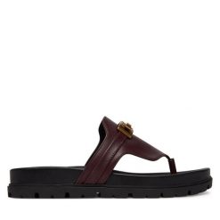 Japonki Guess. Czerwone klapki Guess, z aplikacjami, bez obcasa. Za 549.99 zł.