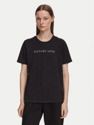MICHAEL Michael Kors T-Shirt MT6524Y97J Czarny Regular Fit. Czarne t-shirty MICHAEL Michael Kors, xs, bez wzorów, z bawełny, bez kołnierzyka, bez ramiączek. Za 429.99 zł.