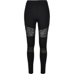 Legginsy Damskie Z Siateczkowym Nadrukiem Flock. Czarne legginsy Urban Classics, xl, bez wzorów. Za 131.99 zł.